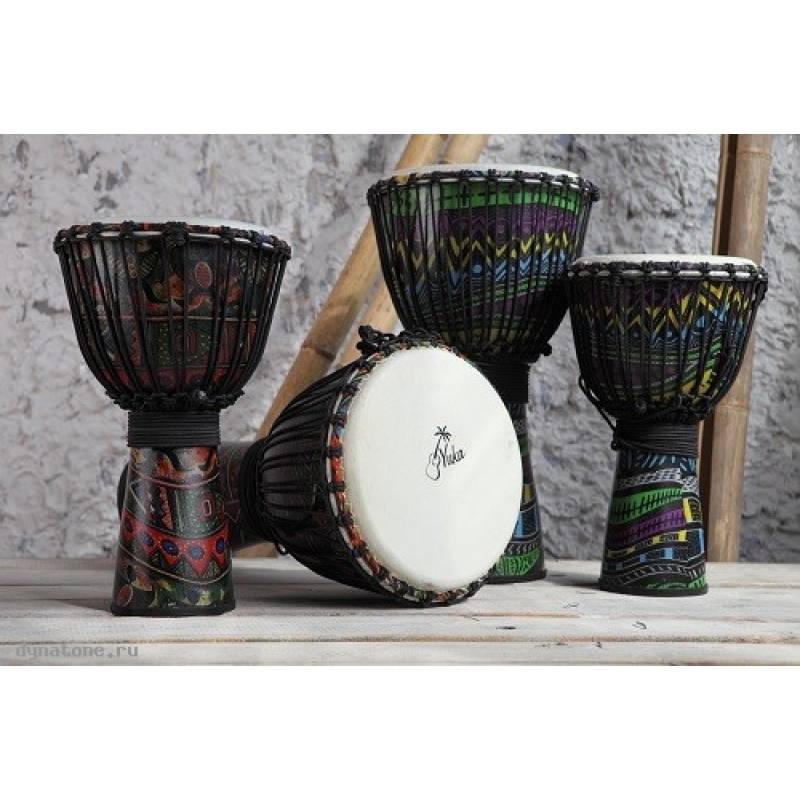 Фото YUKA DJPA08-16 - Джембе с верёвочной настройкой Юка