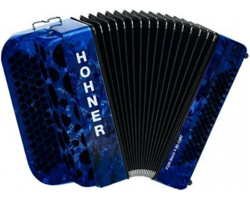 Фото HOHNER Fun Nova II 80 light dark blue perloid celluloid (B-Stepped) - Баян Хонер