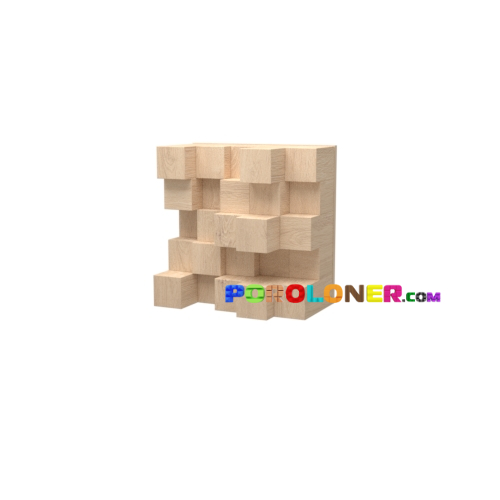 Фото Деревянная акустическая панель — Блоки