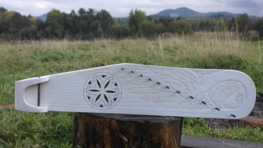 Фото Таежная Музыкальная Артель TMA-GKSWS-11 Гусли крыловидные (Белый Лебедь) 11 струн