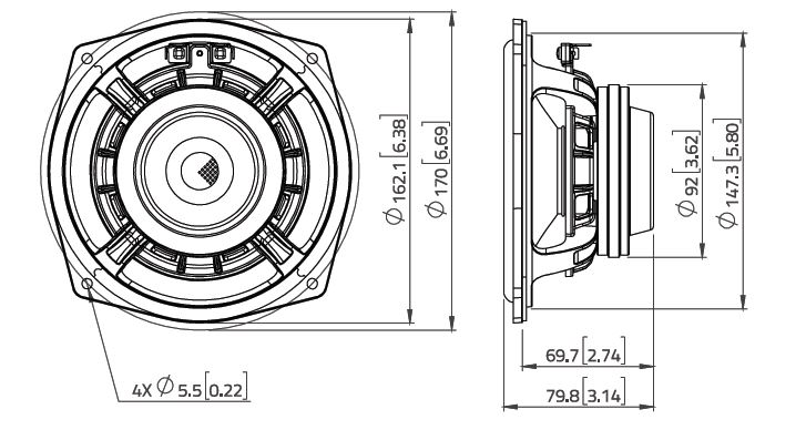 Фото Динамик Lavoce WAN061.80 6.5" 400 Вт 8 Ом