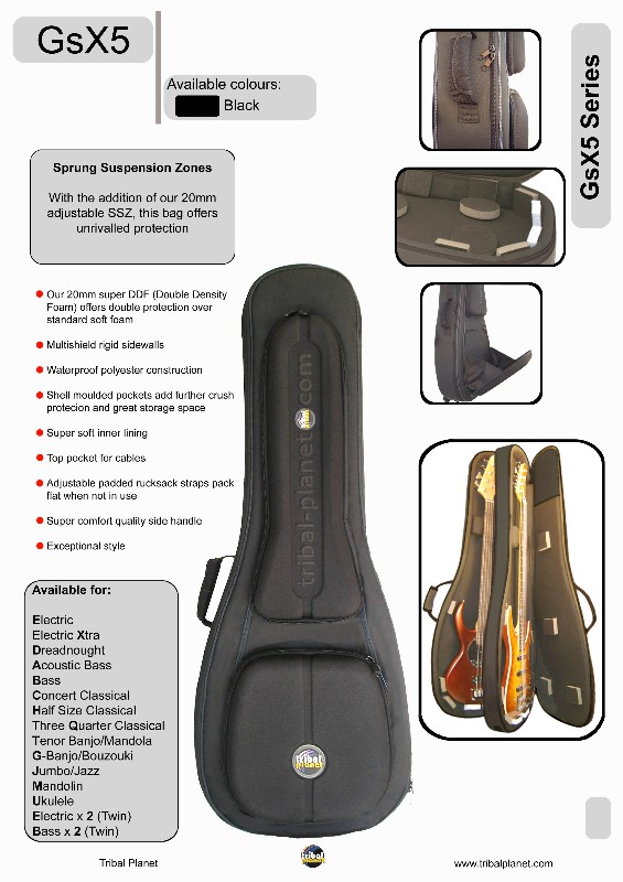 Фото Чехол для электрогитары Tribal Planet GsX-5EK