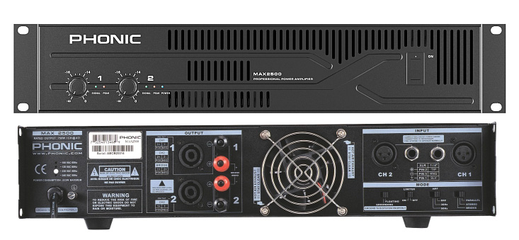 Фото Усилитель мощности Phonic MAX 2500 V10