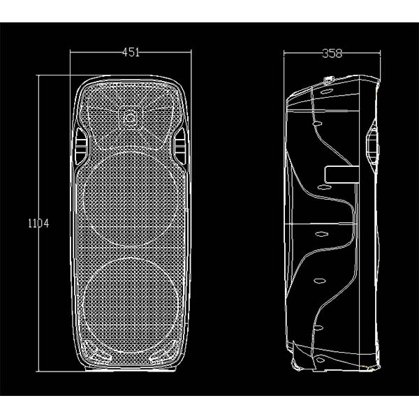 Фото Активная акустическая система ECO PRESTO-215A MP3