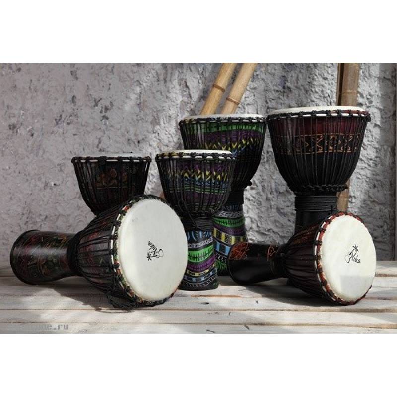 Фото YUKA DJPA08-16 - Джембе с верёвочной настройкой Юка