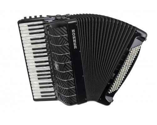 Фото HOHNER MATTIA IV 120 BK gun black - Аккордеон 4/4 Хонер