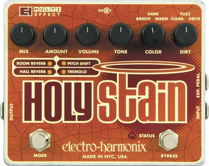 Фото Electro-Harmonix Holy Stain SALE  гитарная педаль-мультиэффект Distortion/ Reverb/ Pitch Shifter/ Tremo