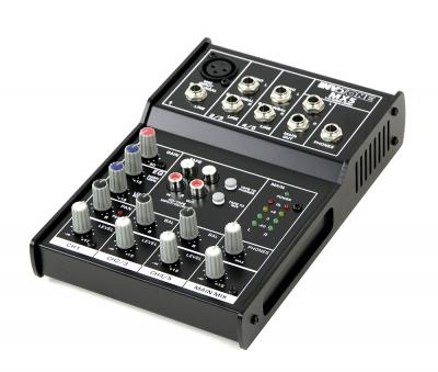 Фото Invotone MX5 - микшерный пульт, 1 микрофонный вход, ,XLR и балансный Jack,2 стерео входа