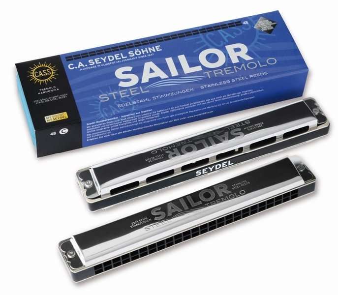 Фото Губная гармошка тремоло Seydel Sohne 26480G Sailor Steel G