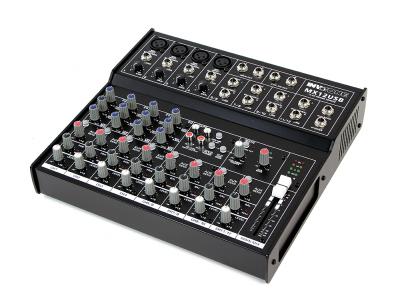 Фото Invotone MX12USB - Микшерный пульт, 4 микрофонных входа,XLR , Jack 4 стерео входа, с USB