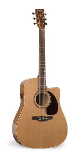 Фото Simon & Patrick CW GLOSS TOP CEDAR A3T+Кейс  электроакустическая гитара Dreadnought, натуральный