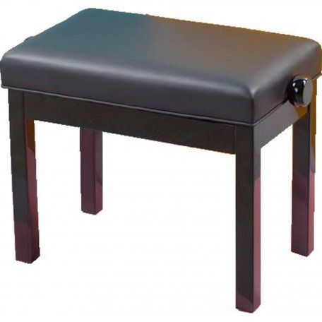 Фото Банкетка Hidrau X30 Black Matt, черная сатинированная, сидение черный кожзам