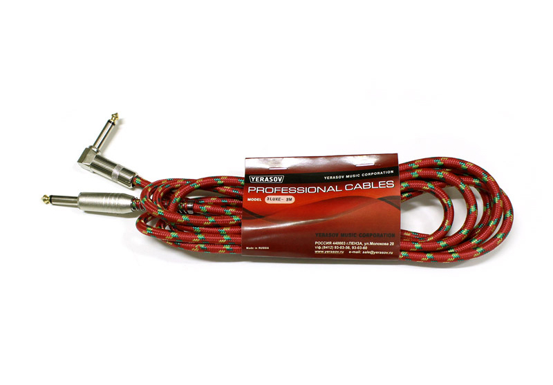 Фото Кабель инструментальный Yerasov 3LUXE-8m-RD