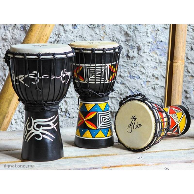 Фото YUKA DJWT06-12 - Джембе с верёвочной настройкой Юка