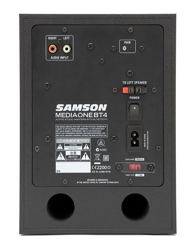 Фото Пара активных студийных мониторов Samson MediaOne BT4 Bluetooth
