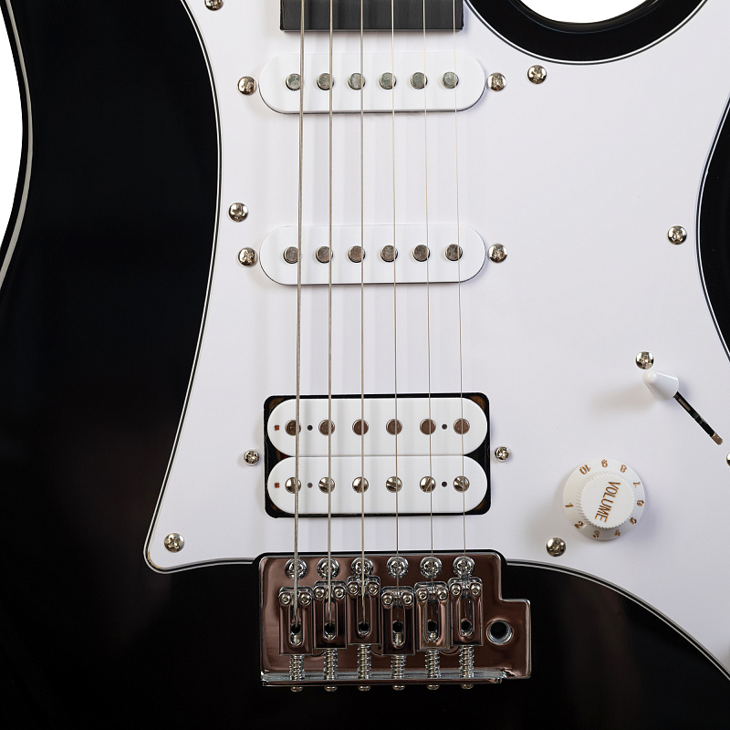 Фото Электрогитара ROCKDALE Akira HSS Black