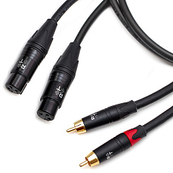 Кабель межблочный 2XLR-2RCA Radiotehnika Volna M02 (female) 1.5 m