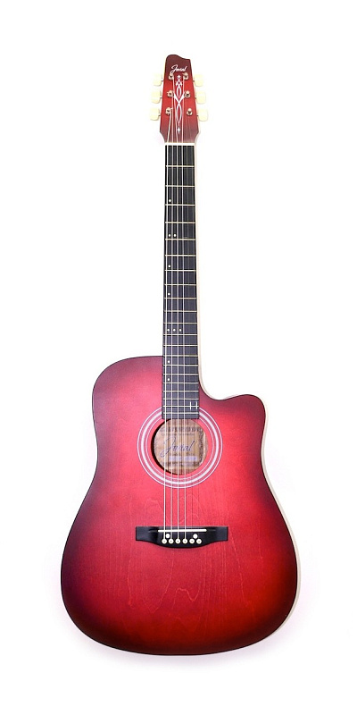 Фото Акустическая гитара JOVIAL DBC - красная