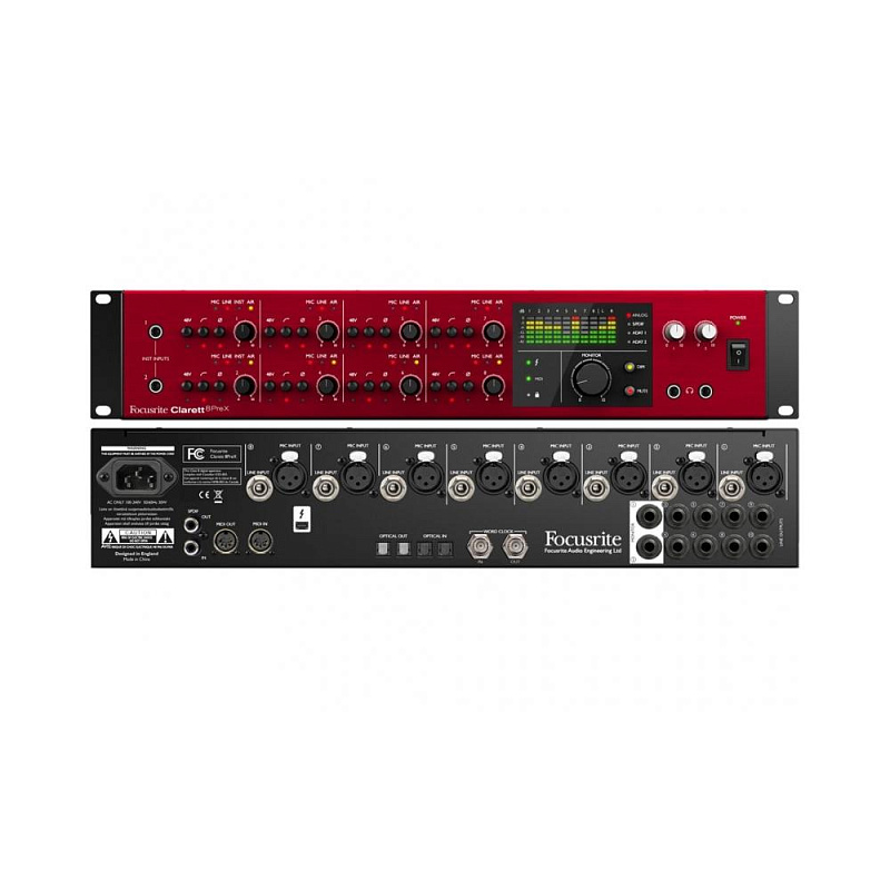 Фото FOCUSRITE Clarett 8PreX Thunderbolt интерфейс