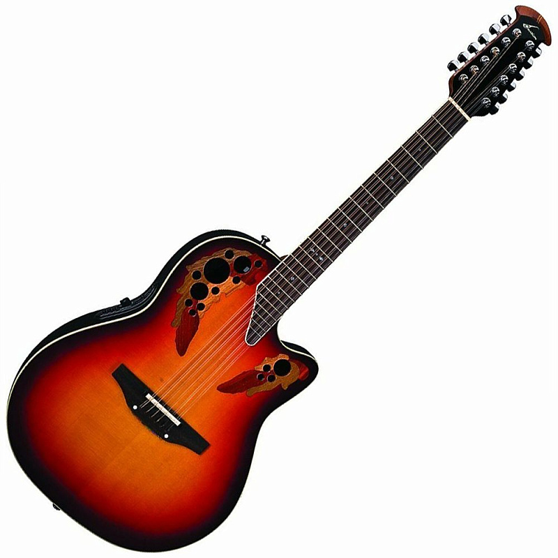 Фото 12-ст гитара OVATION 2758AX-NEB Standard Elite Deep Contour Cutaway New England Burst