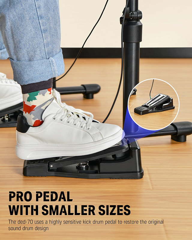 Фото Электронная ударная установка DONNER DED-70 5 Drums 3 Cymbals