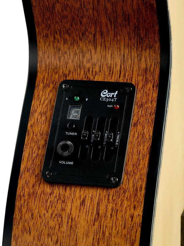 Фото SFX-E-NS SFX Series Электро-акустическая гитара, с вырезом, цвет натуральный матовый, Cort