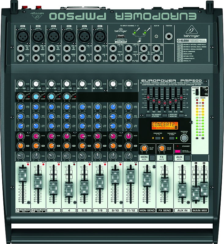 Фото Активный микшерный пульт Behringer PMP500