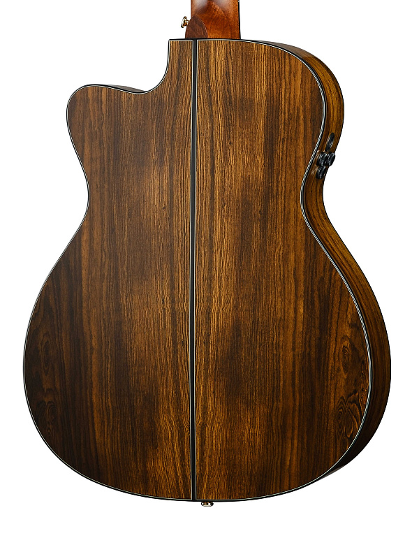 Фото Gold-OC6-Bocote-WCASE-NAT Gold Series Электро-акустическая гитара, цвет натуральный, с чехлом, Cort
