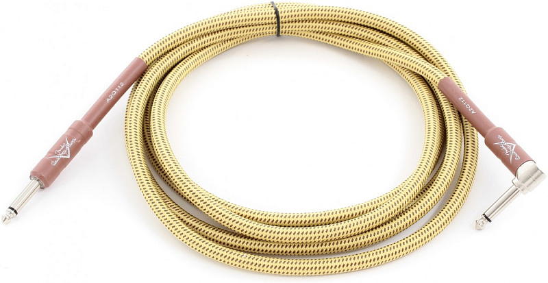 Фото FENDER CUSTOM SHOP 10' ANGLE INSTRUMENT CABLE TWEED инструментальный кабель, 3 м