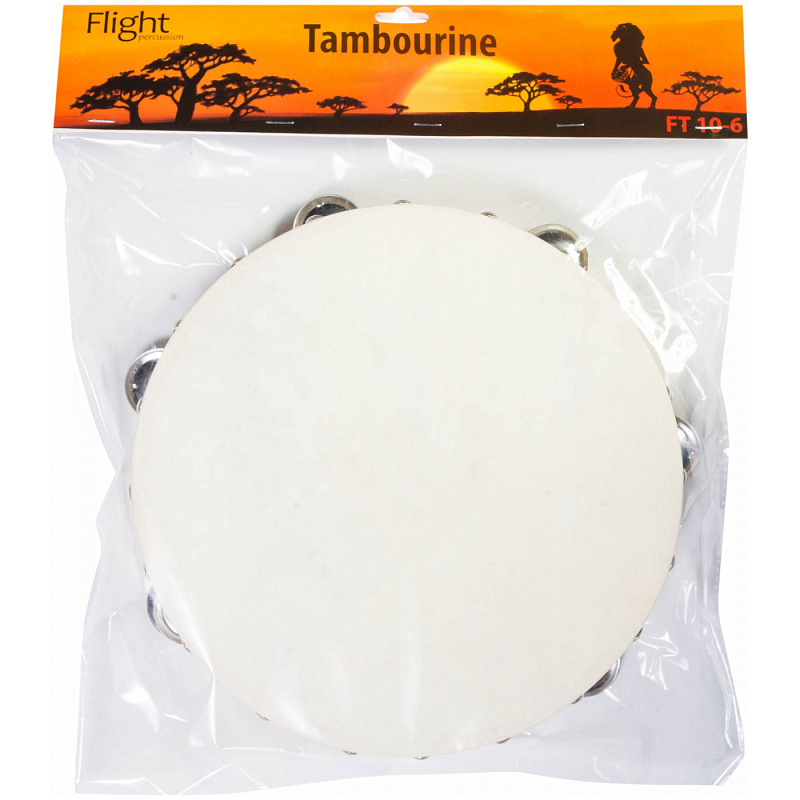 Фото FLIGHT FT 10-6 - Тамбурин с мембраной Флайт