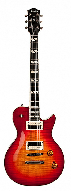 Фото Godin 042609 Summit Classic Supreme LTD Cherry Burst Flame