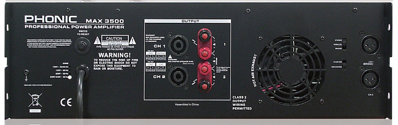Фото Усилитель мощности Phonic MAX 3500