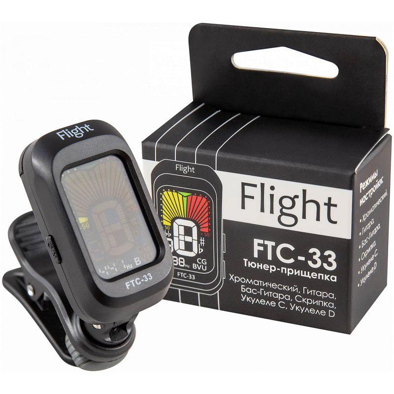 Фото Тюнер хроматический FLIGHT FTC 33