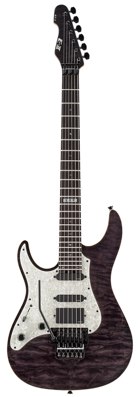 Фото Электрогитара ESP E-II ST1QMRSTBLKLH