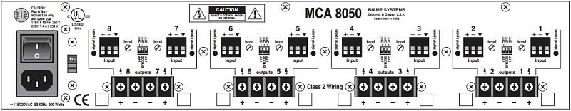 Фото Трансляционный усилитель Biamp MCA 8050