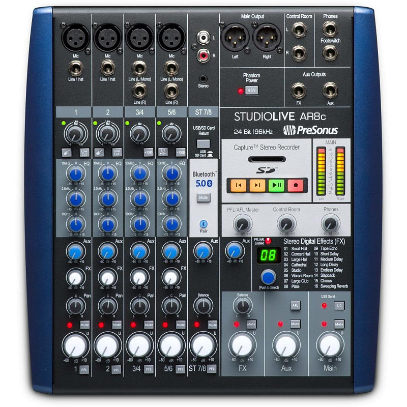 Фото Аналоговый микшер PreSonus StudioLive AR8c