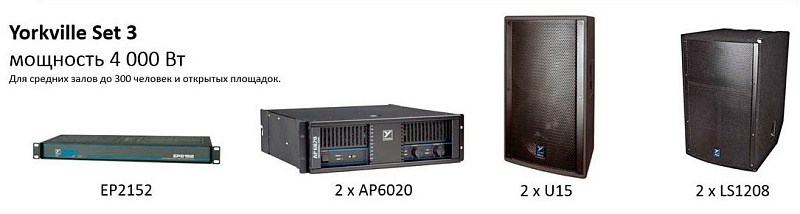 Фото Звукоусилительный комплект Yorkville Set 3 