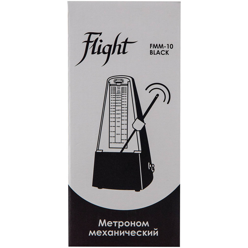 Фото Метроном механический FLIGHT FMM-10 BLACK