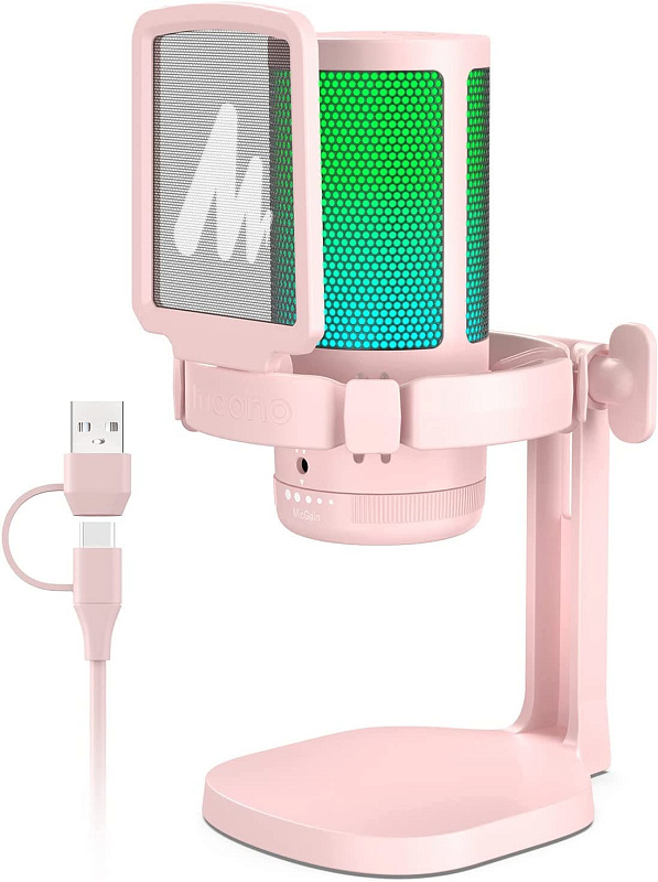 Фото Микрофон Maono DGM20 (pink)