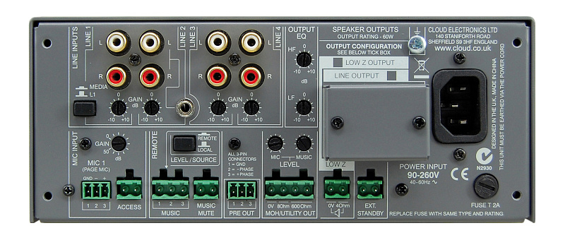 Фото Микшер-усилитель Cloud MA 60 MEDIA