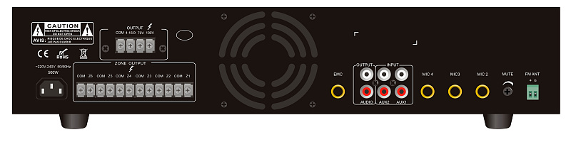 Фото Трансляционный микшер-усилитель Direct Power Technology PA-M350BR