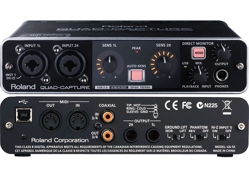 Фото Звуковая карта Roland UA-55 QUAD-CAPTURE