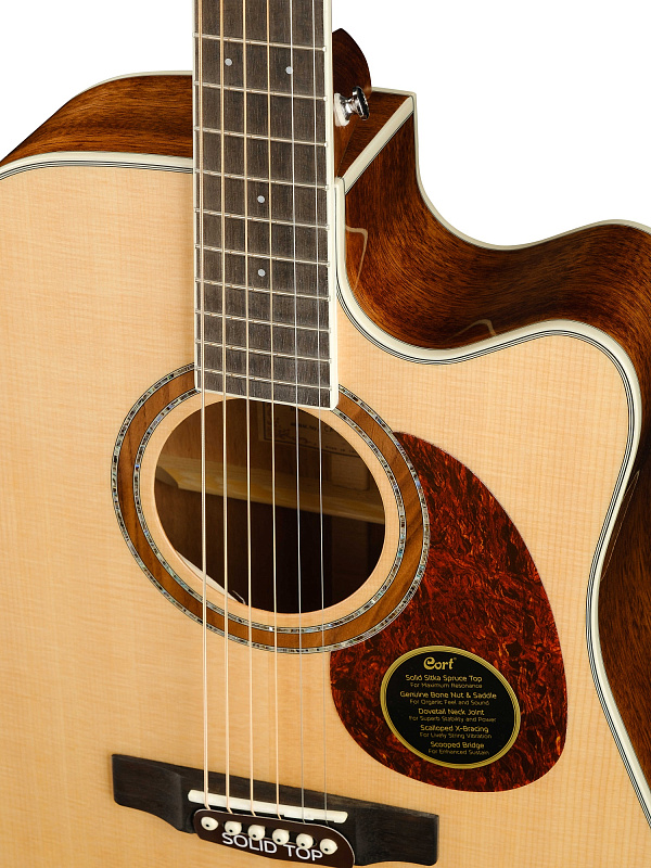 Фото MR730FX-NAT MR Series Электро-акустическая гитара, цвет натуральный, Cort